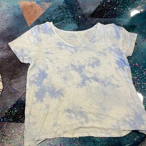 Hollister Blue and white T-shirt